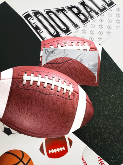 Custom Football Card Holder, Gift for Coach, sport card holder, Personalized Sports gift, Football Coach Appreciation Gift,