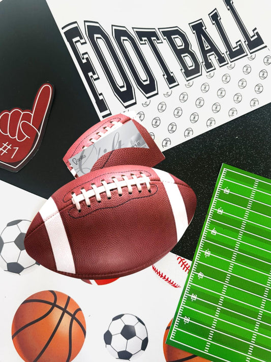 Custom Football Card Holder, Gift for Coach, sport card holder, Personalized Sports gift, Football Coach Appreciation Gift,