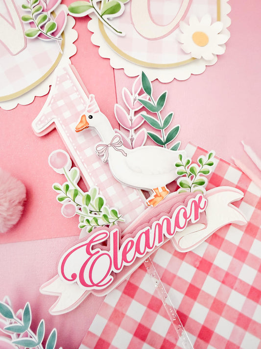 Silly Goose Cake Topper: Vintage Birthday Party Decor