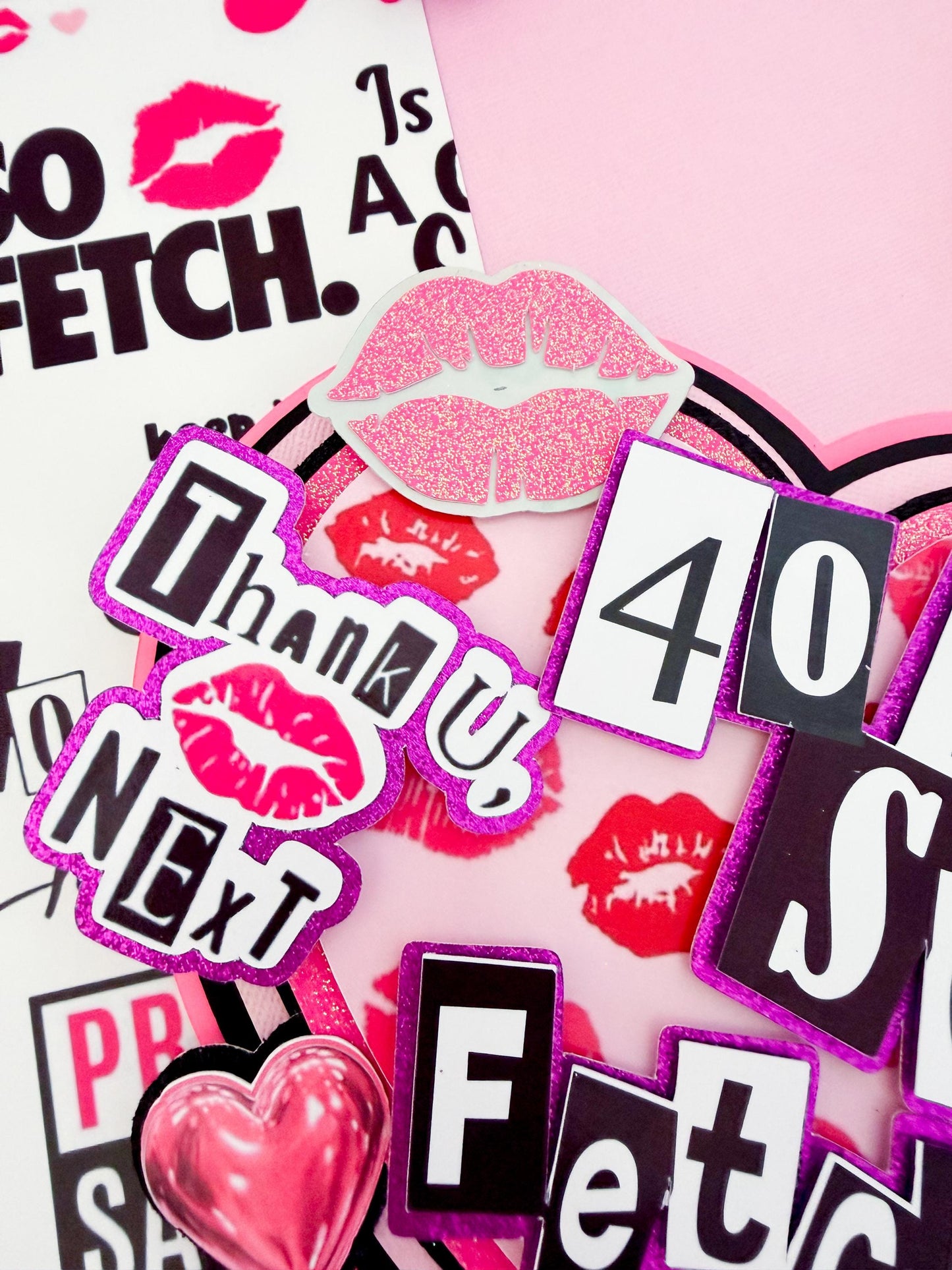 Mean girls Cake Topper: Mean Girls Burn Book, Mean Girls Birthday, Zodiac Cake Topper, Mean Girls Cupcake toppers," is so fetch" cake topper