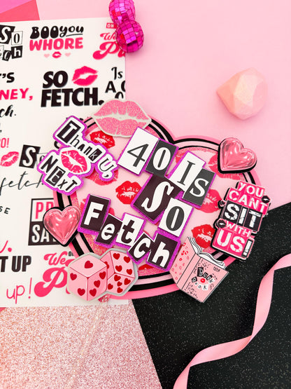 Mean girls Cake Topper: Mean Girls Burn Book, Mean Girls Birthday, Zodiac Cake Topper, Mean Girls Cupcake toppers," is so fetch" cake topper